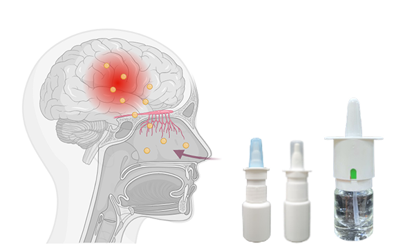 Design and development of human-use devices meeting requirements for nose-to-brain drug delivery based on integrated criteria including patient age, formulation, and spray mechanism