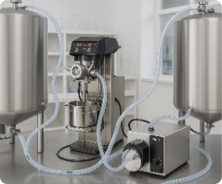 Inlet nozzle In-line mixer
